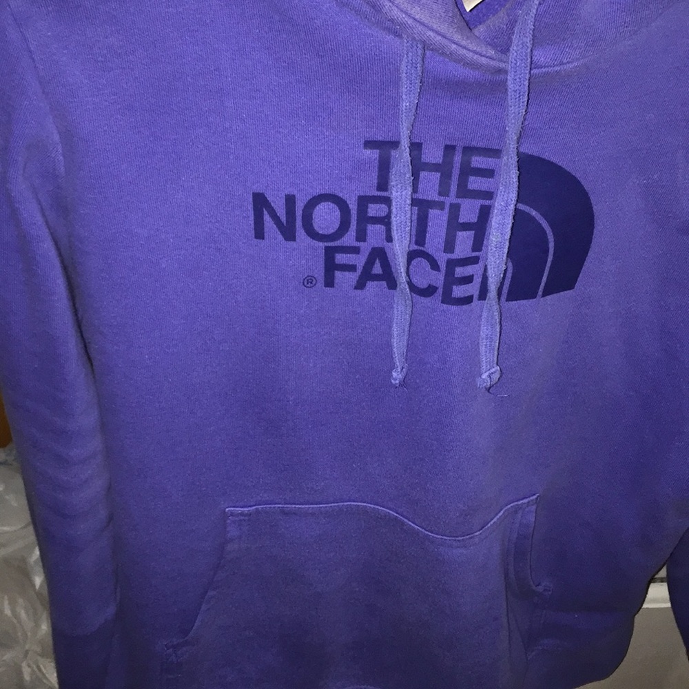 Purple North Face sweatshirt